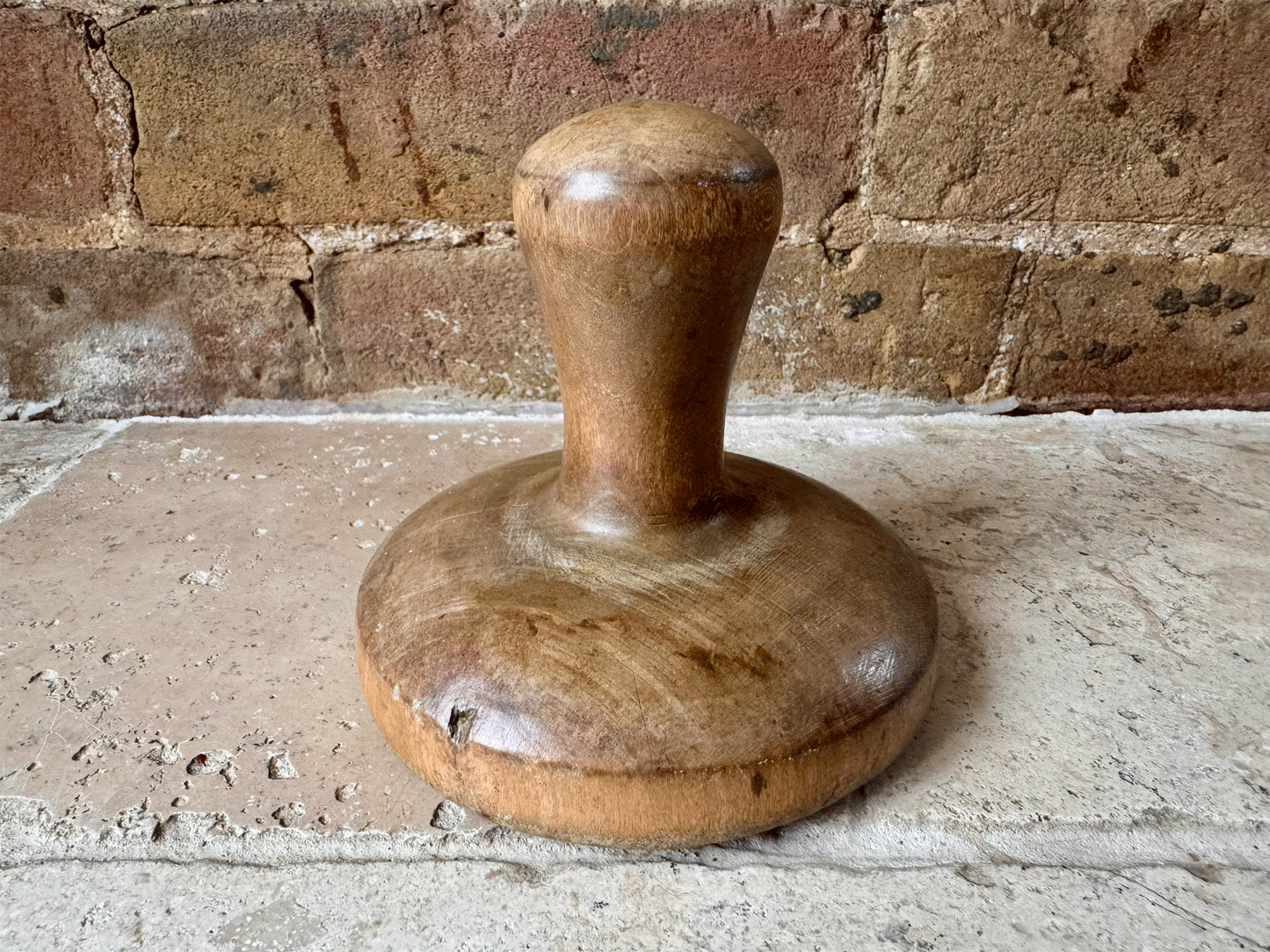 Large Antique Victorian Butter Stamp - Acorns