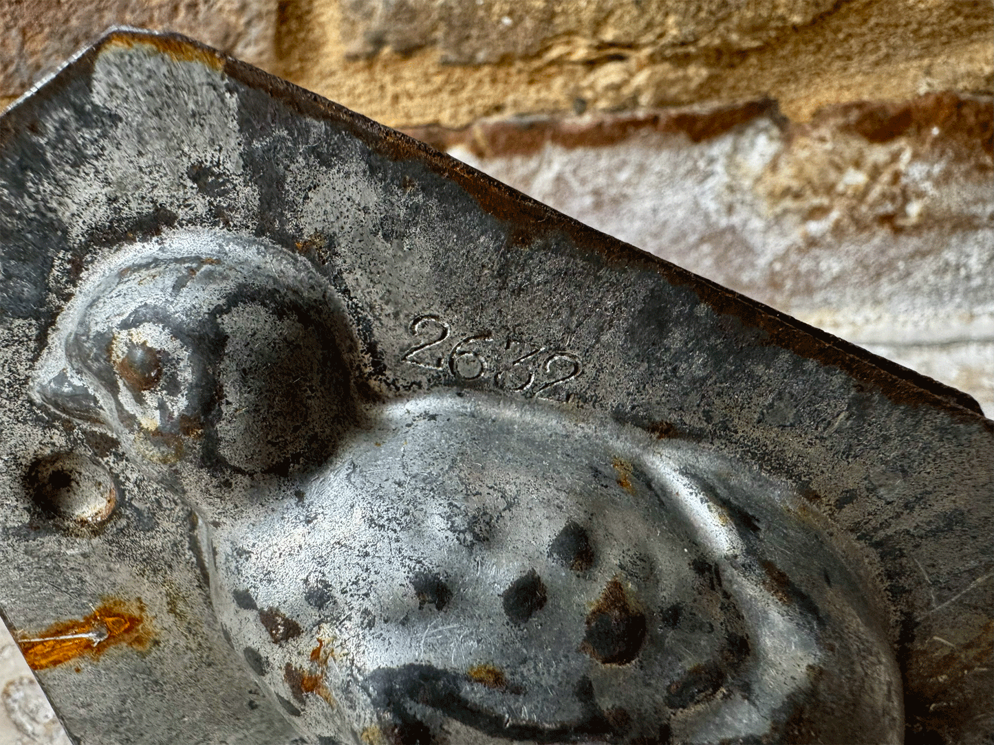 rare antique easter vintage chcolate mould baby chick hatching egg