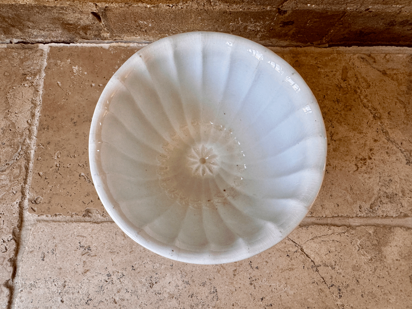 antique edwardian white ironstone green transferware rare advertising jelly mould grimwades paragon jelly mould