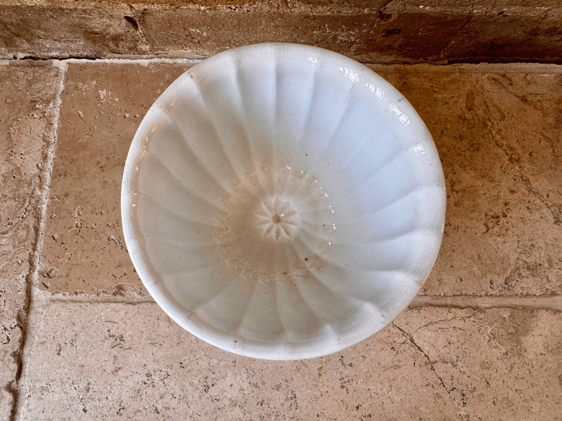 antique edwardian white ironstone green transferware rare advertising jelly mould grimwades paragon jelly mould