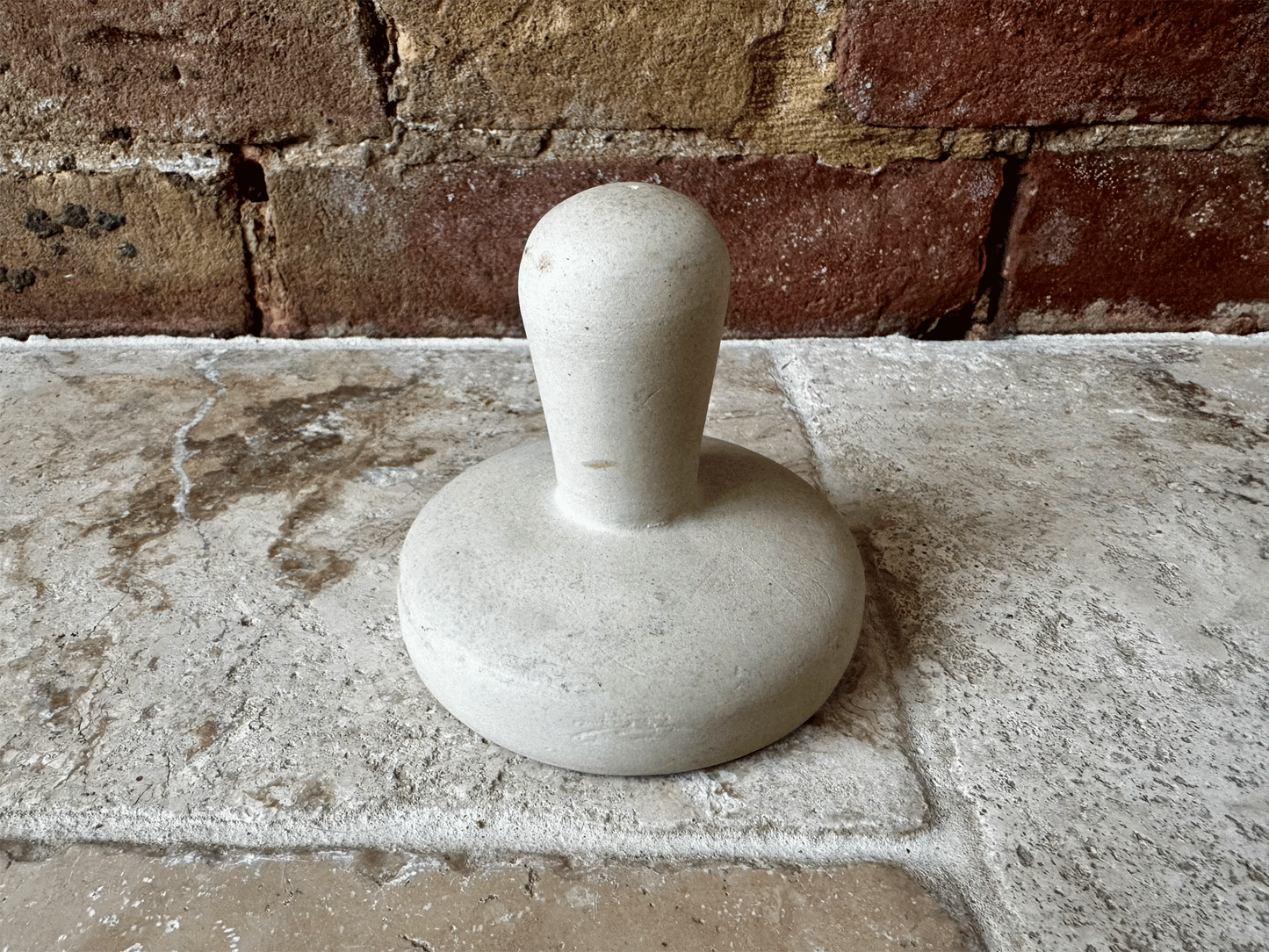 vintage english stoneware carved butter stamp mould english irish scottish union shamrock clover thistle rose wedding union gift