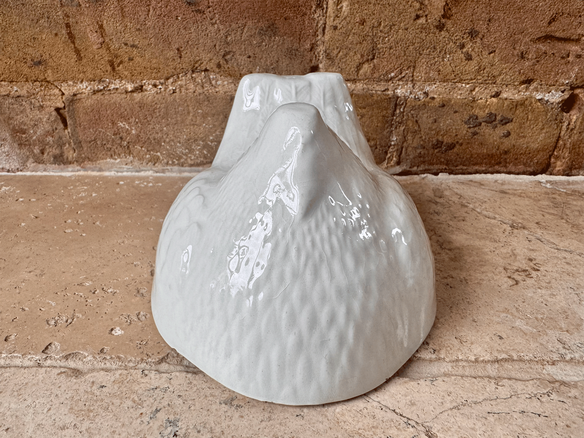 antique english white ironstone figural chicken jelly mould greens newstyle jellies advertising
