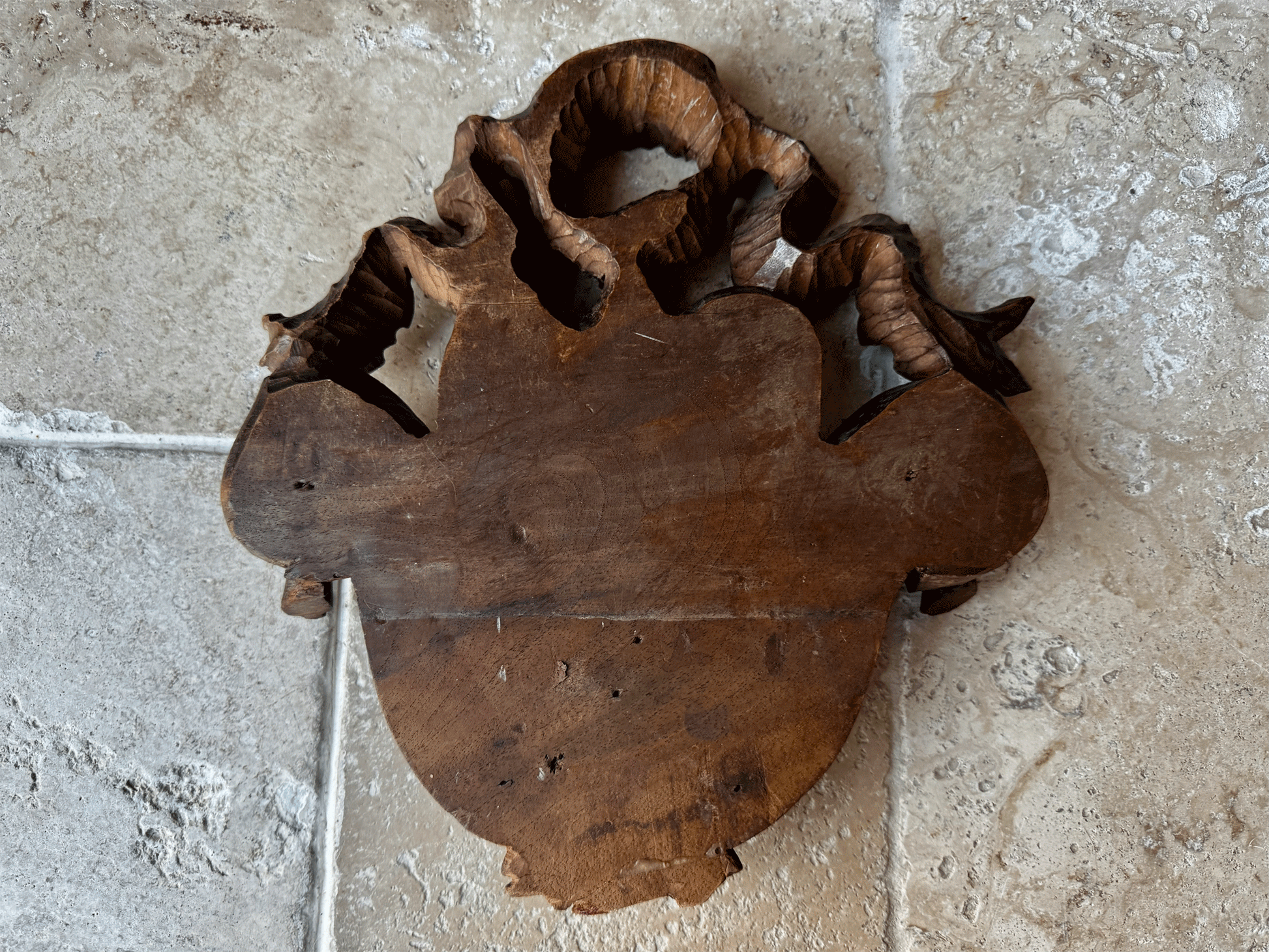 antique french 19th century 1800s deeply carved decorative wall panel pelmet