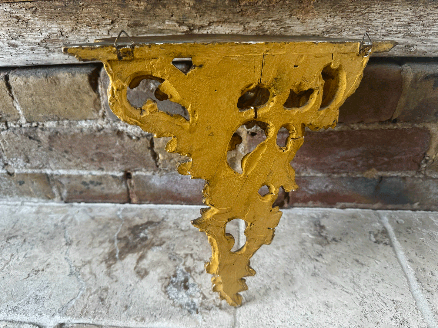 19th Century French Gilded Wall Shelf