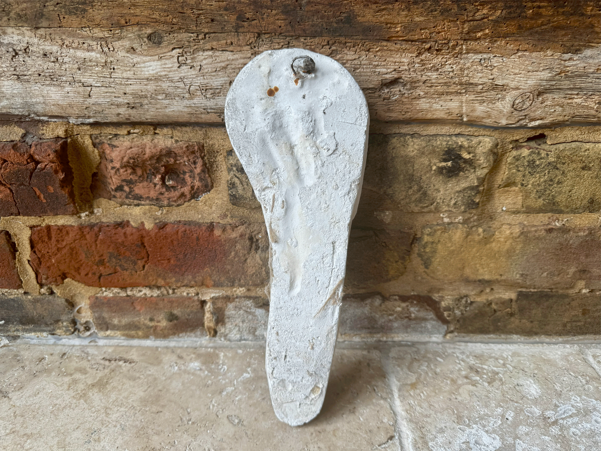 antique french decorative 19th century carved plaster architectural wall fragment hanging panel plaque