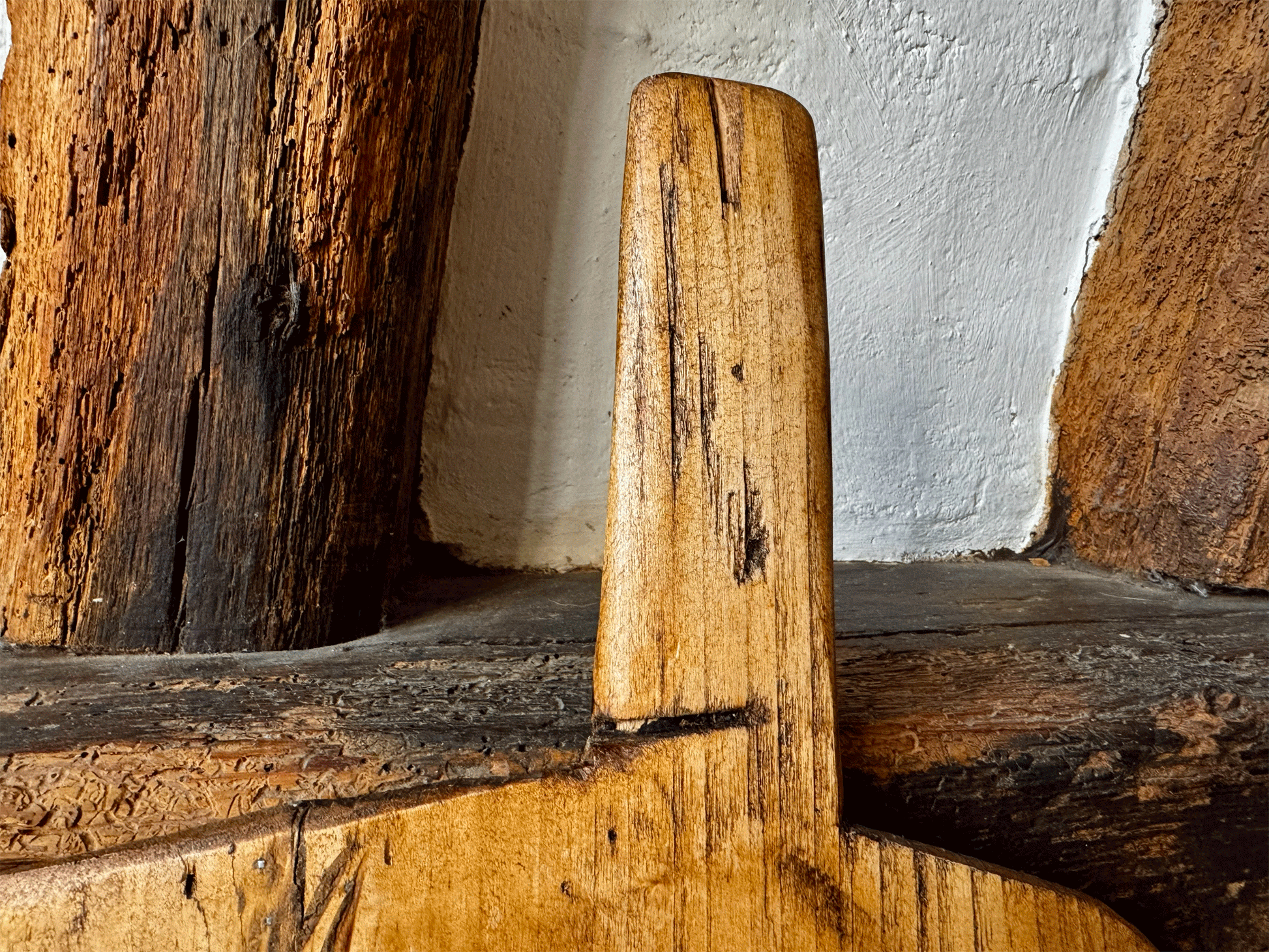 antique french extra large repaired dough bread board metalwork rustic kitchen decor