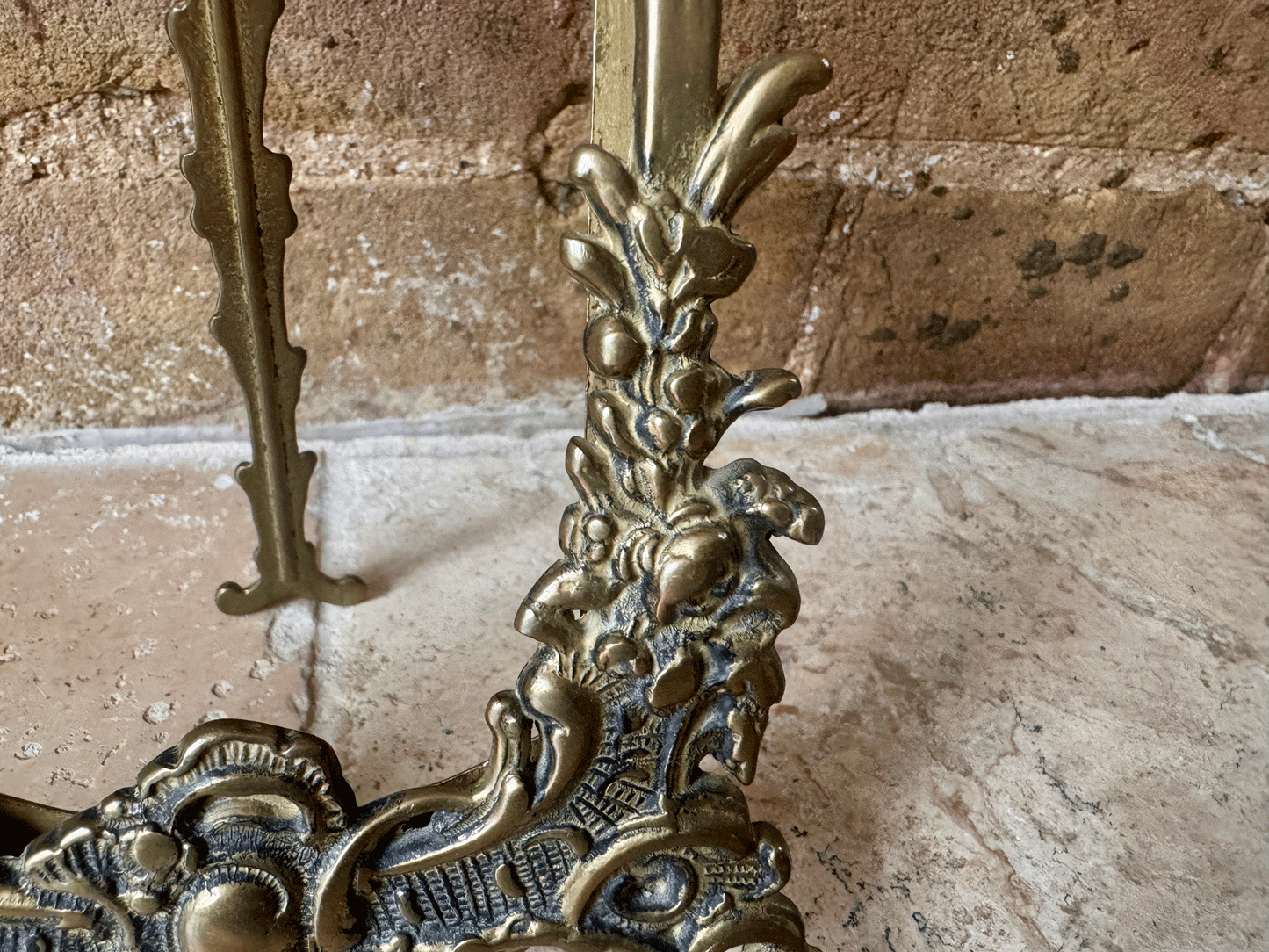 vintge french brass rococo style decorative photo picture frame