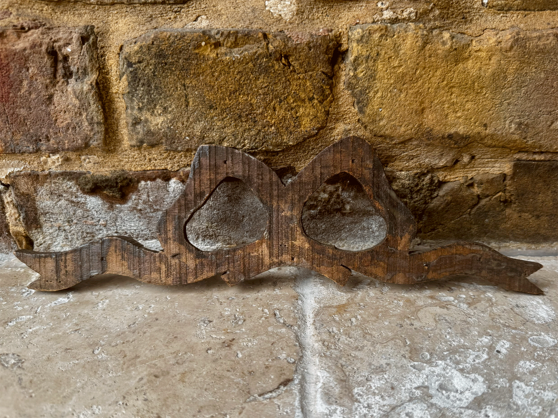 antique french carved wooden pelmet wall panel hanging bow shape