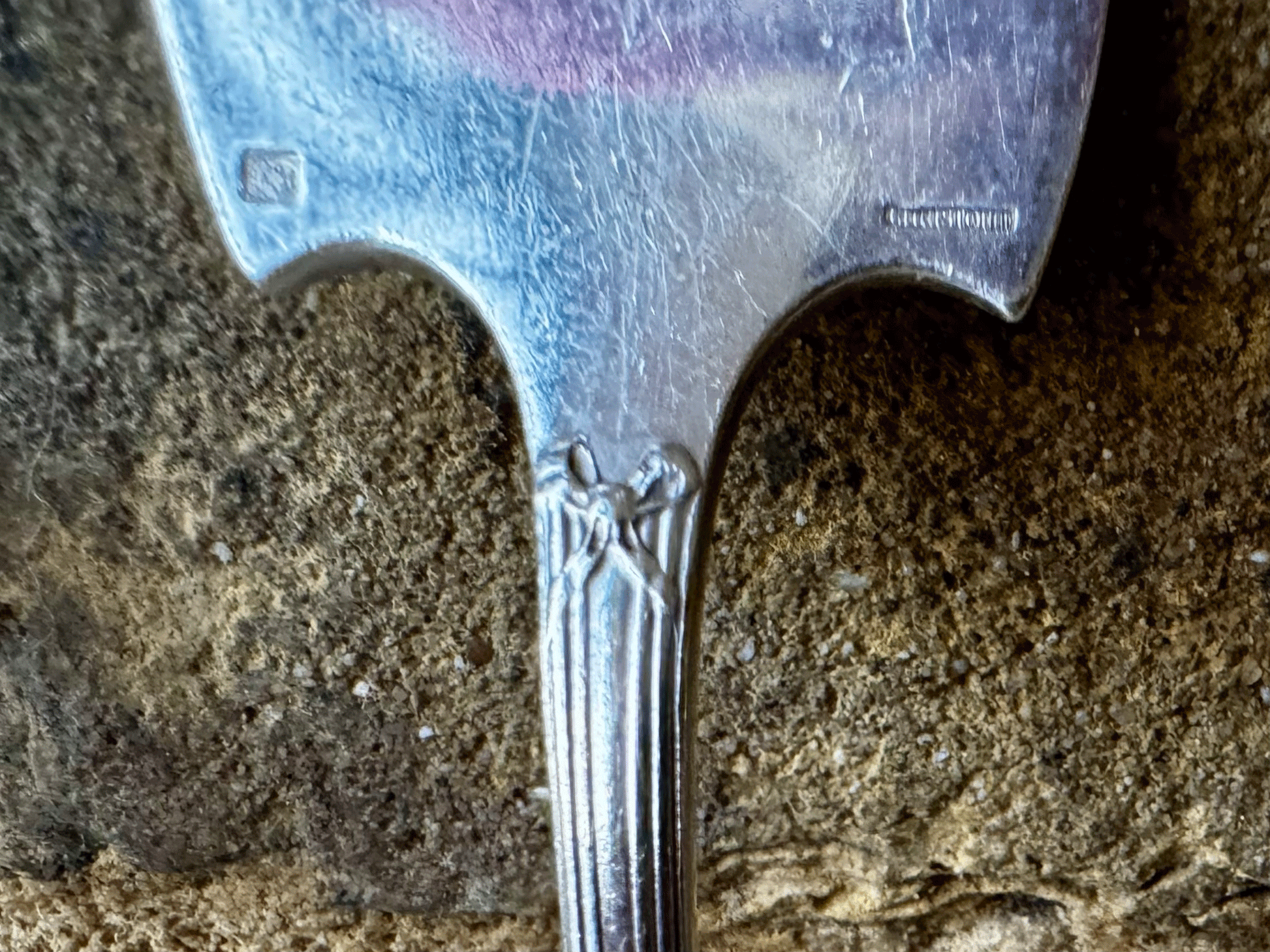 antique french charles christofle silver plated cutlery set pickle garnish fork sugar shovel