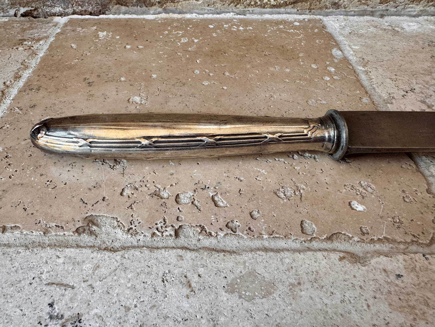 antique christofle rubans ribbon bows cake bread knife wedding birthday