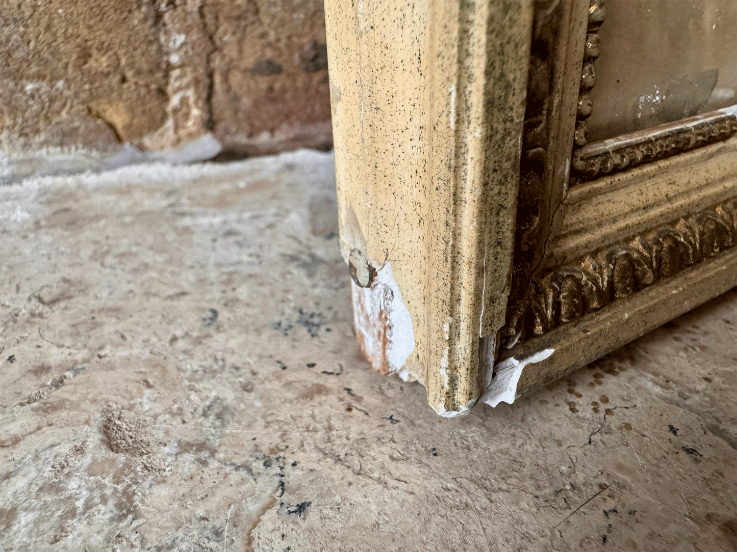 antique french siged dated village riverside country landscape watercolour painting framed