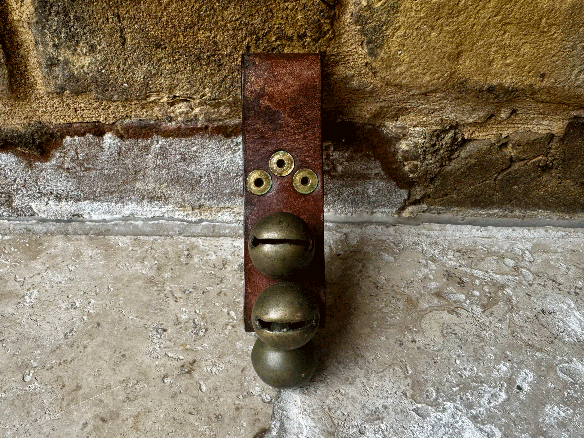 antique french set goat bells vintage christmas rustic decor decoration