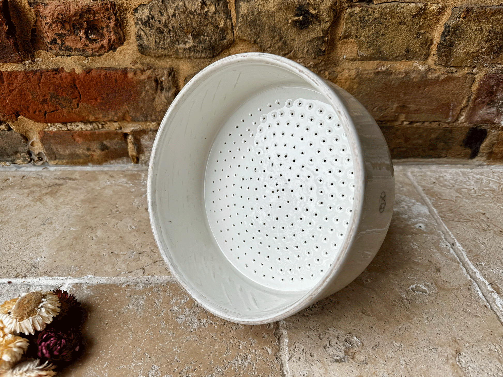 extra large antique french white ironstone pharmacy laboratory funnel