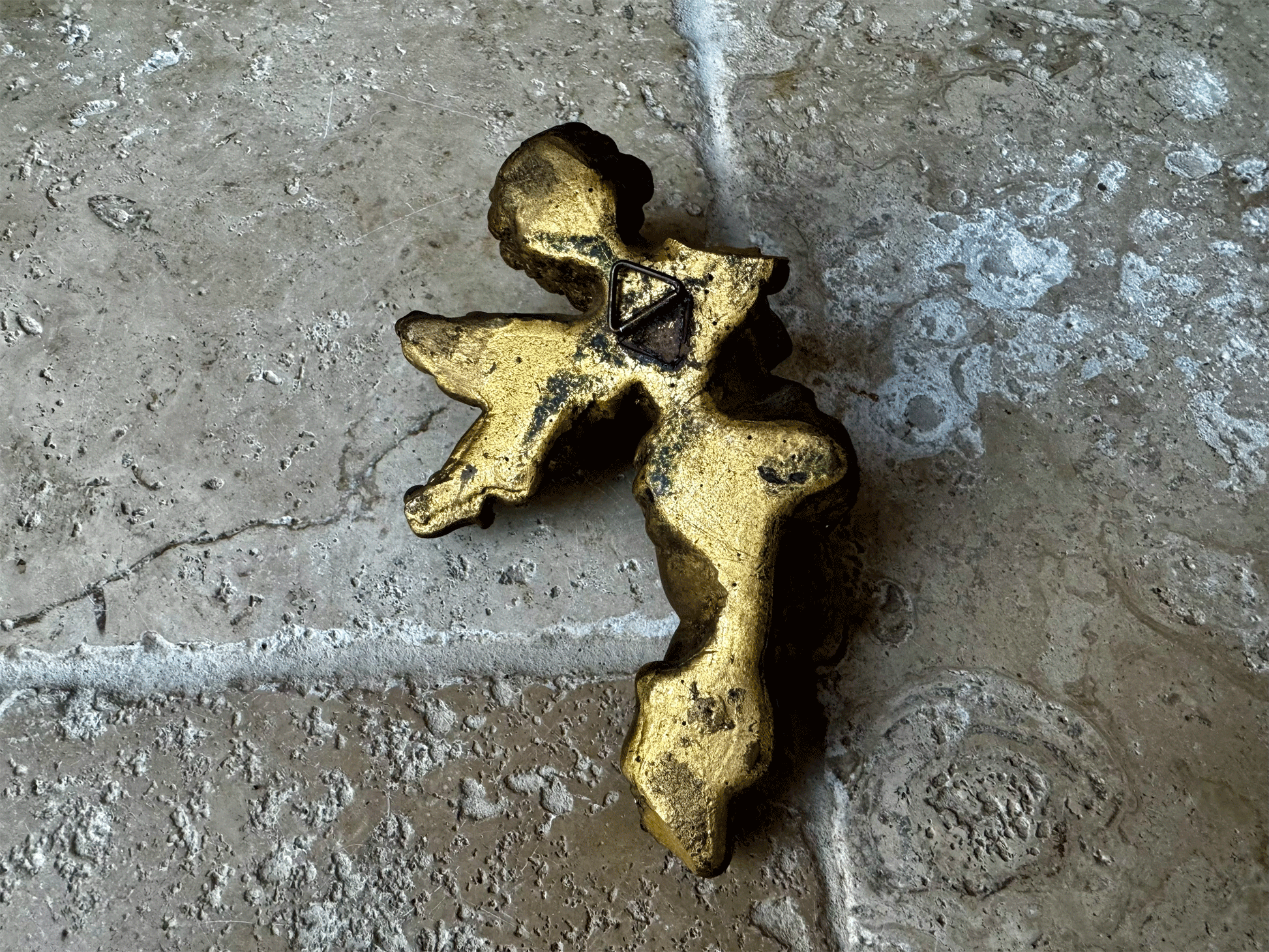 antique french gilded gilt gold cherub violin vintage christmas decor