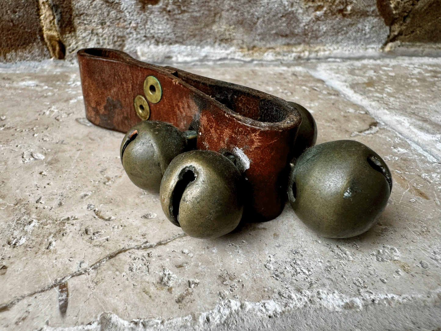 antique french set goat bells vintage christmas rustic decor decoration