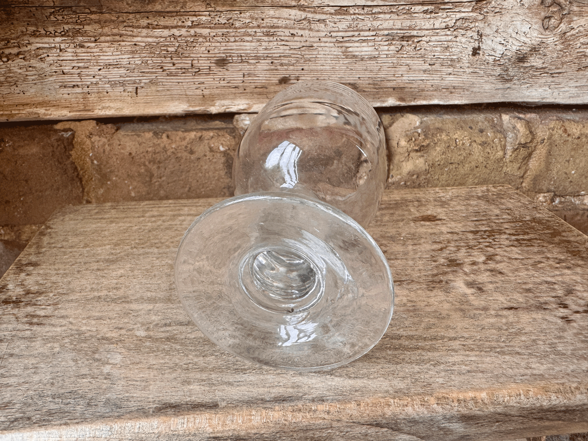 antique french etched souvenir glass rummer etched floral decoration