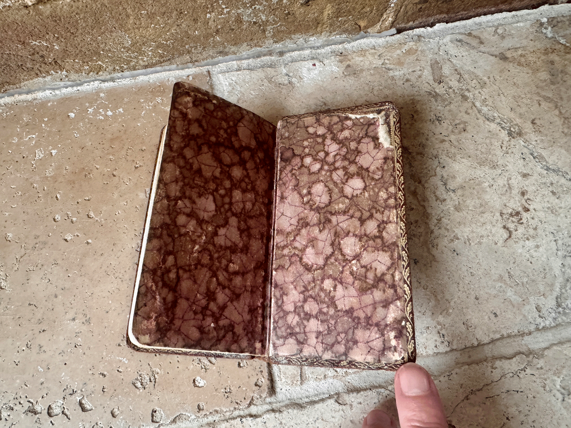 antique french leather bound floral decoration missel roman catholic prayer book