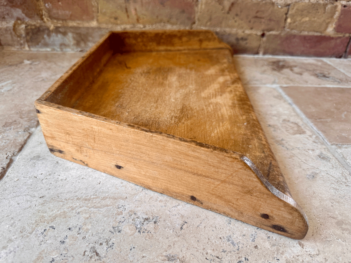 antique french 19th century large oak herb bread chopping cutting board