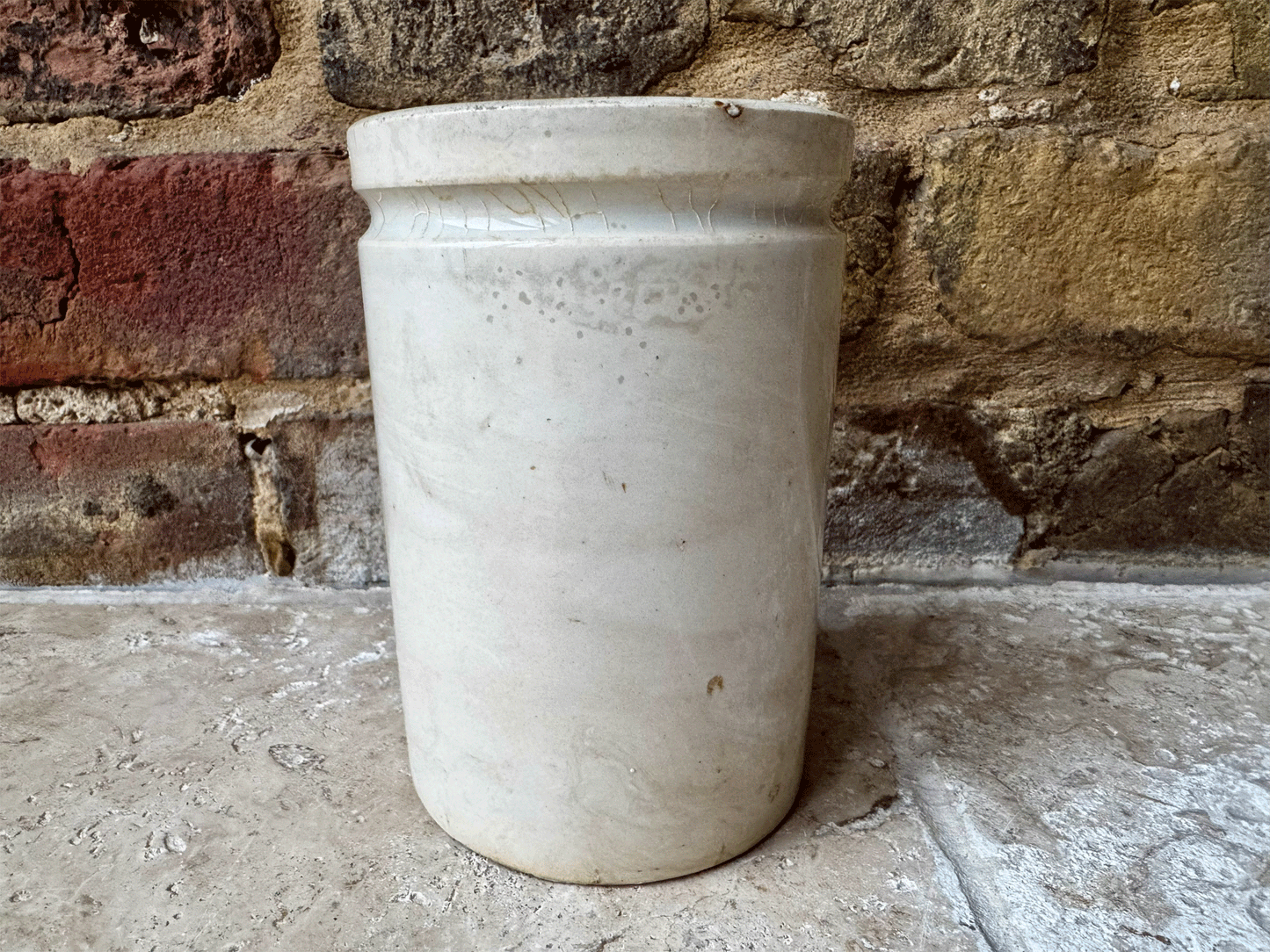 rare ironstone antique felix potin medaille d'or fabrique confitures advertising pot