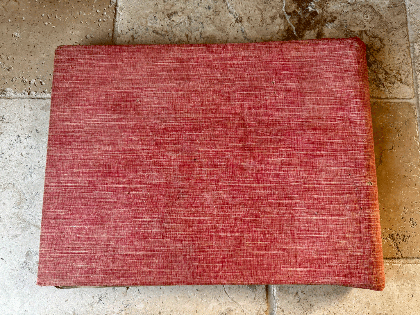 antique french large cartes postales scrapbook aged weathered worn