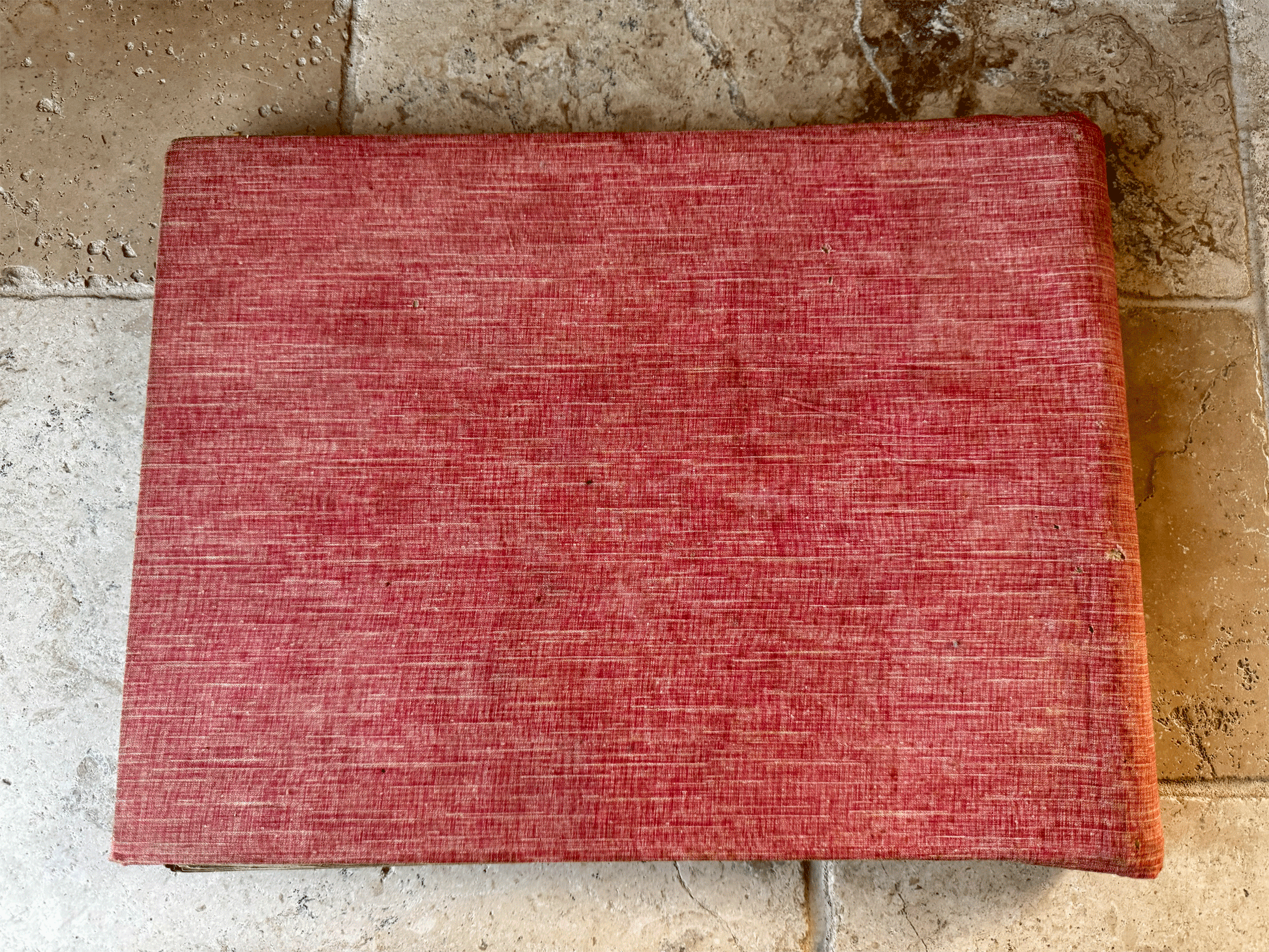 antique french large cartes postales scrapbook aged weathered worn