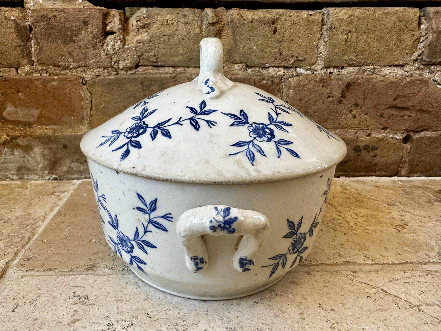 rare large lidded earthenware antique st uze tureen soupiere