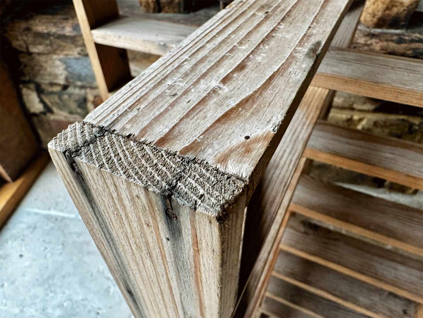 rare antique french large wooden boulangerie cake tart pie cooling rack plate display stand