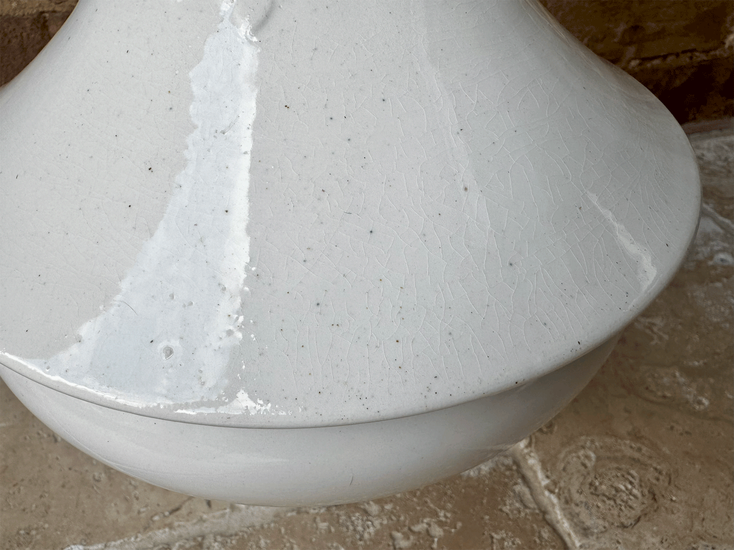 antique lidded white ironstone soupiere bowl tureen sarreguemines