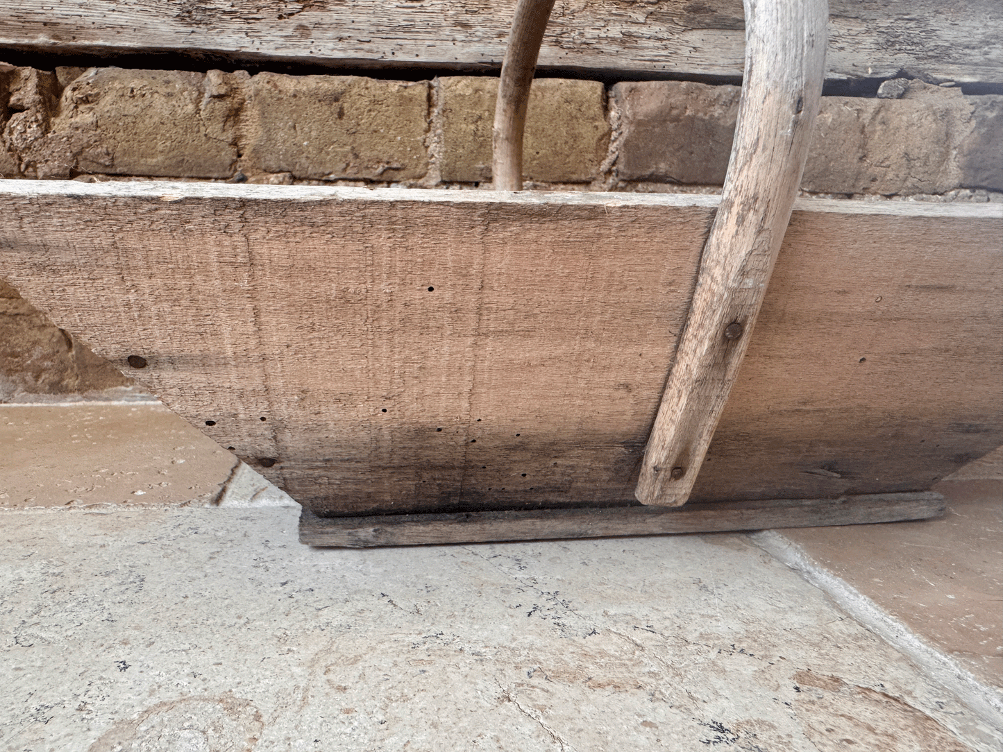 antique french rustic vintage gardenalia wooden treen bentwood trug fruit vegetable basket