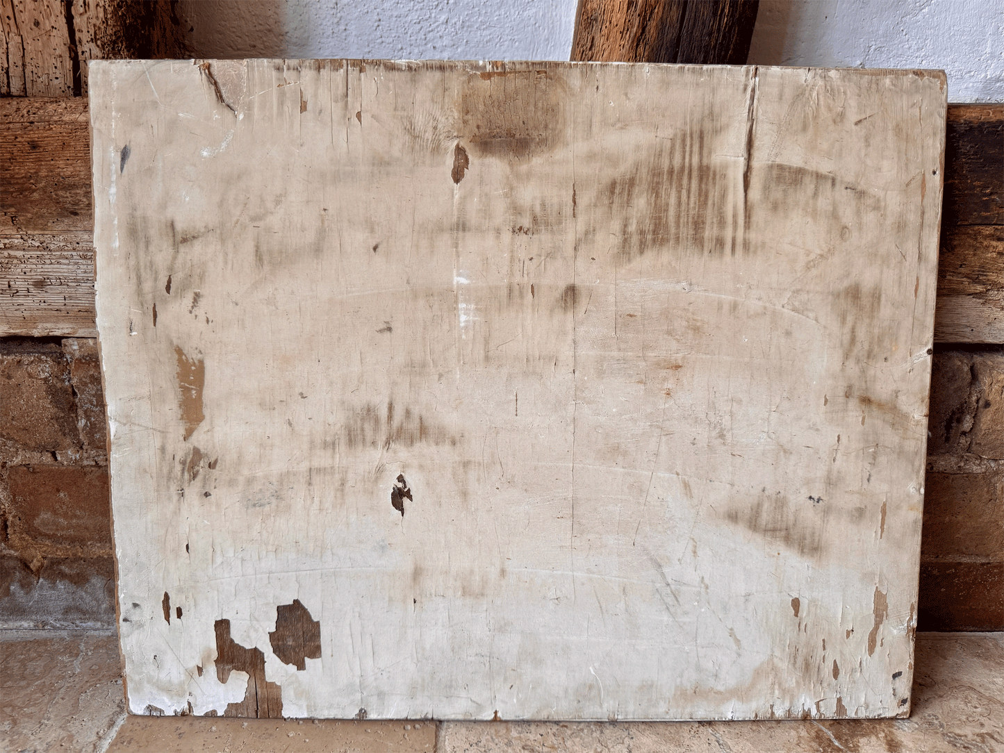 large signed antique french floral composition still life flowers blue vase sombre muted oil board