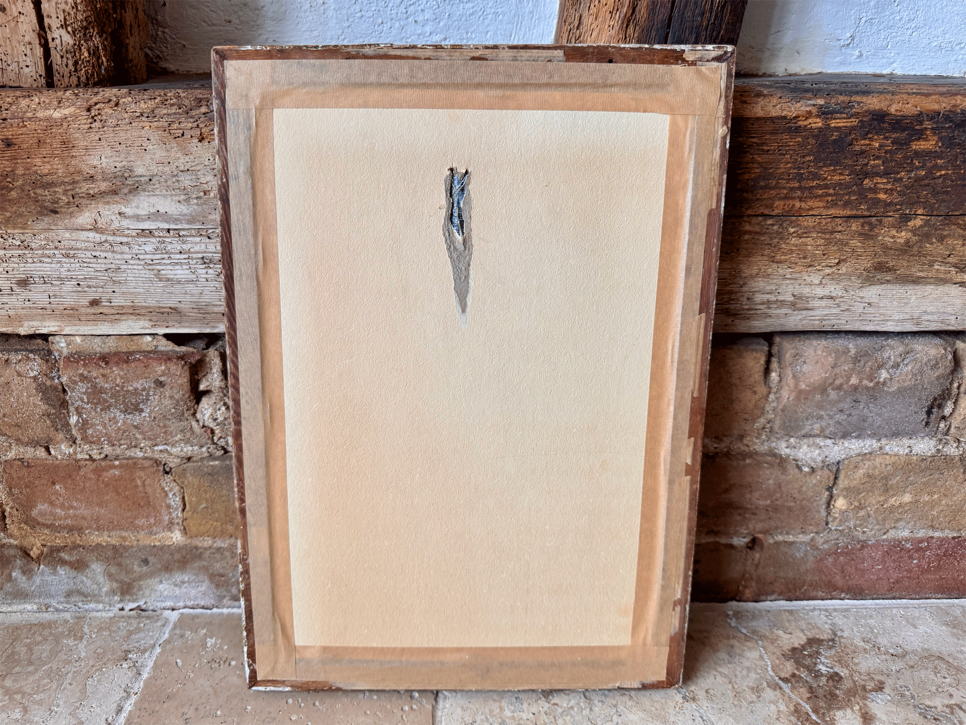 antique vintage french framed signed rauett pink rose watercolour painting artwork