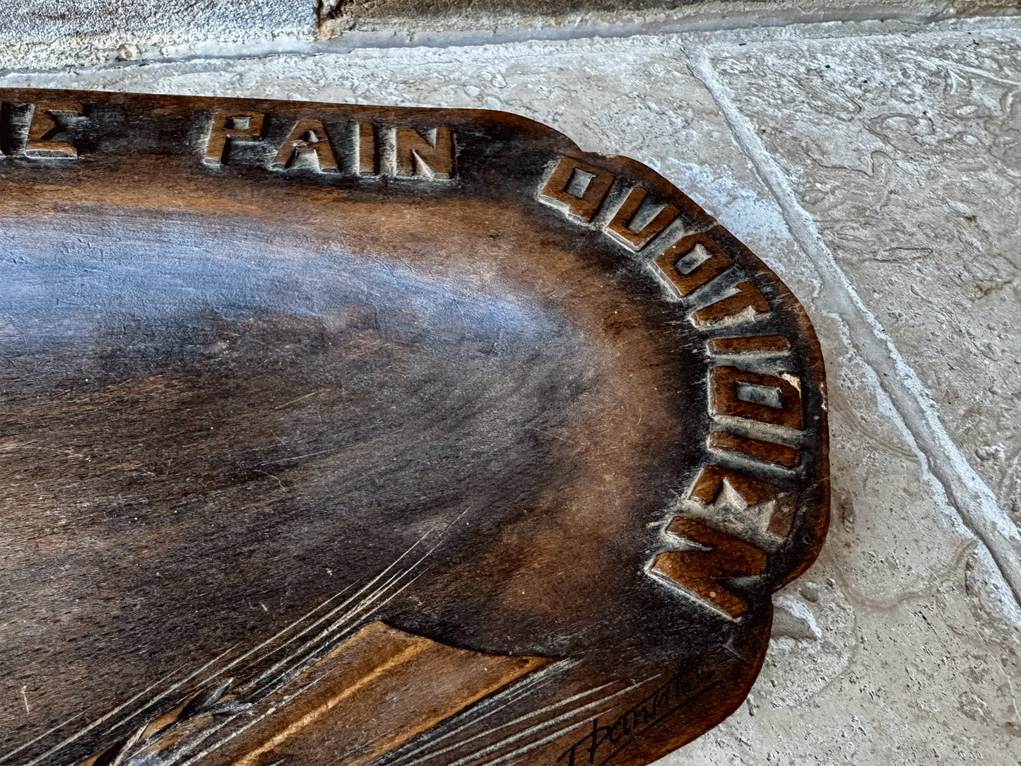 Vintage French Bread Platter