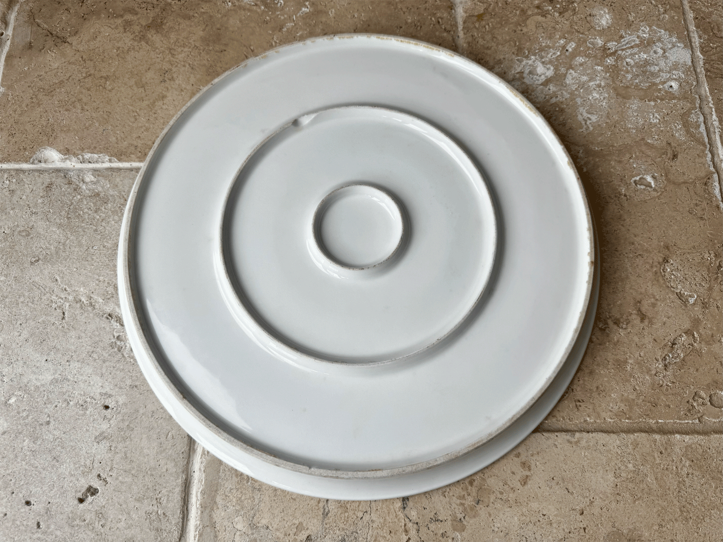 antique white ironstone extra large plain white ironstone cake stand patisserie platter