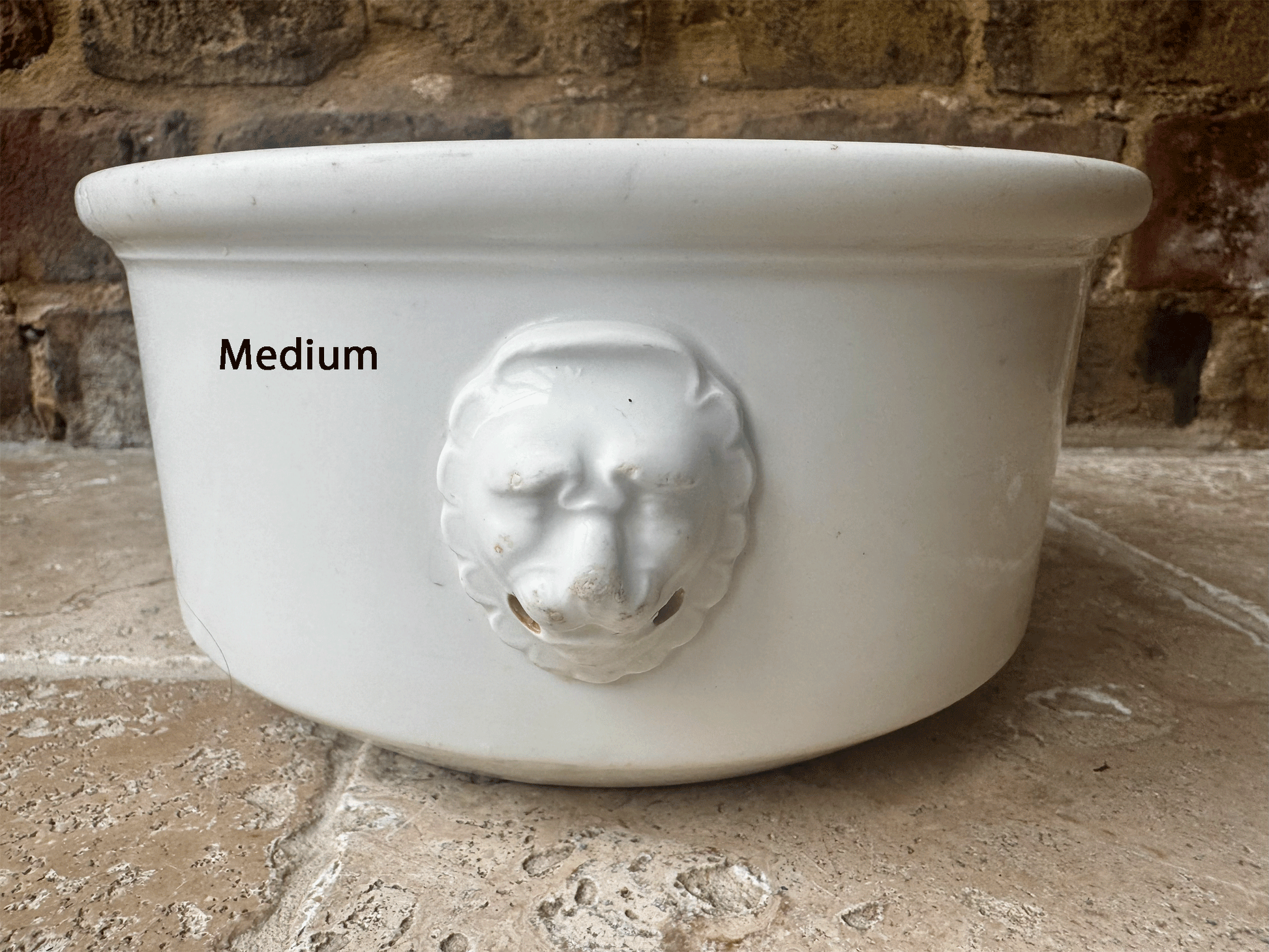 large white ironstone vintage french pillivuyt heavy duty mixing bowl