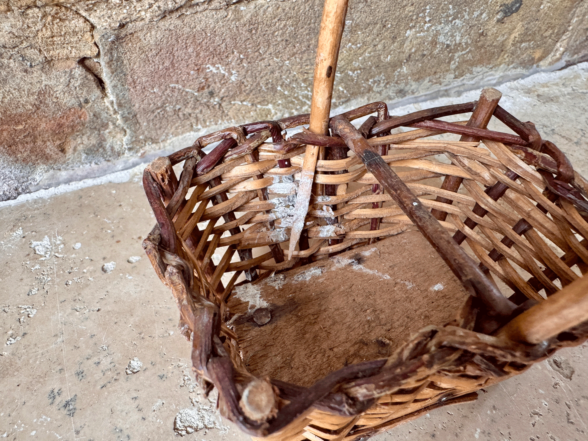 vintage french decorative miniature wicker basket dolls prop dried flowers