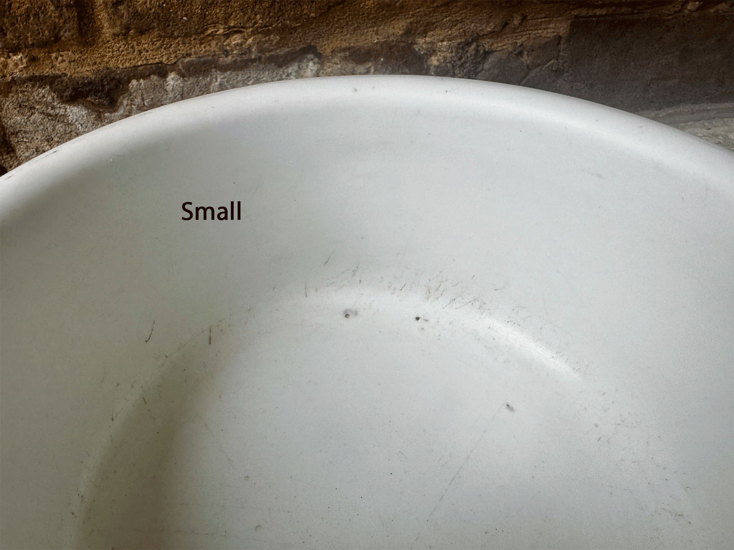 large white ironstone vintage french pillivuyt heavy duty mixing bowl