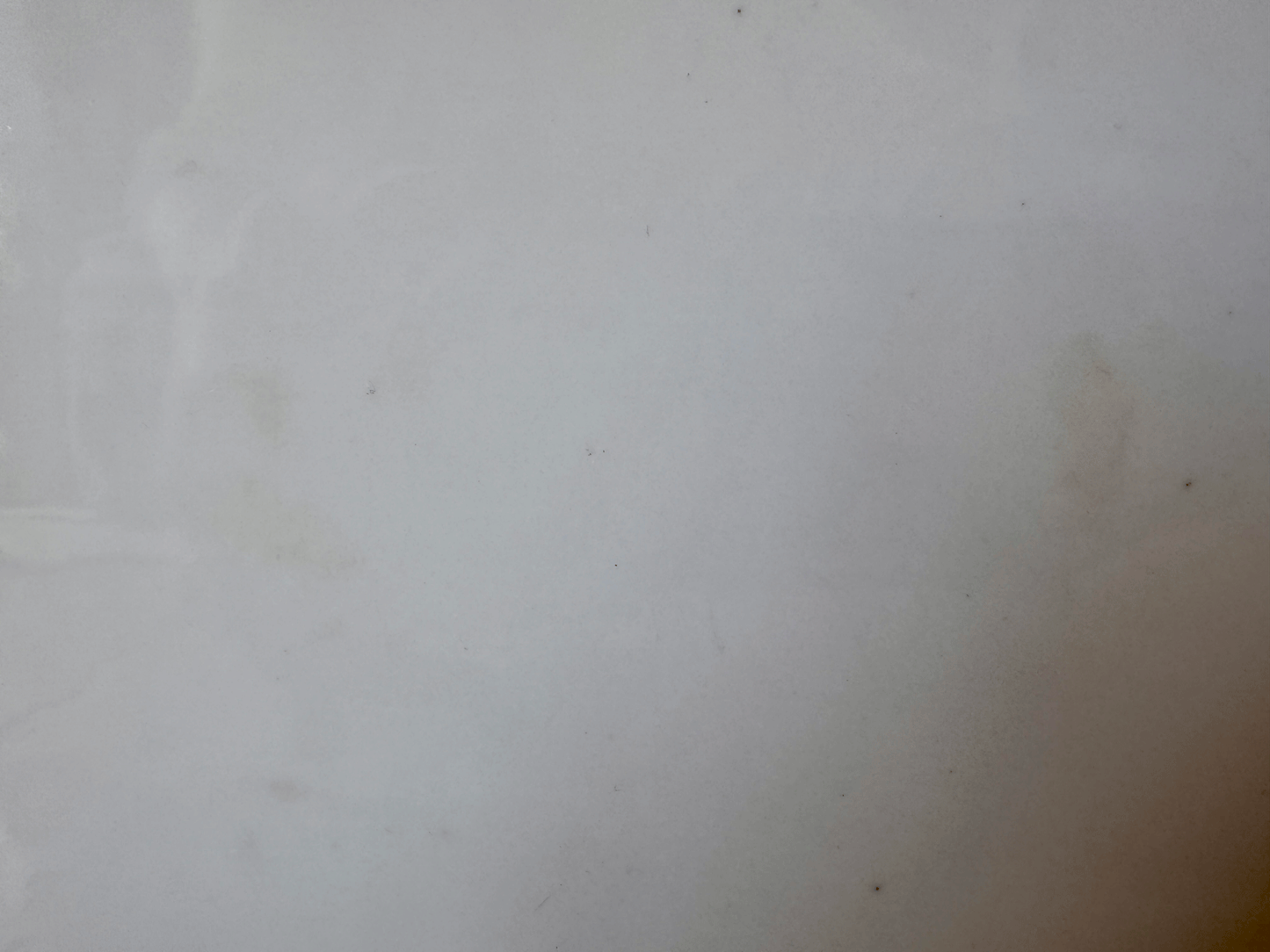 vintage french plain white ironstone onion cutting board