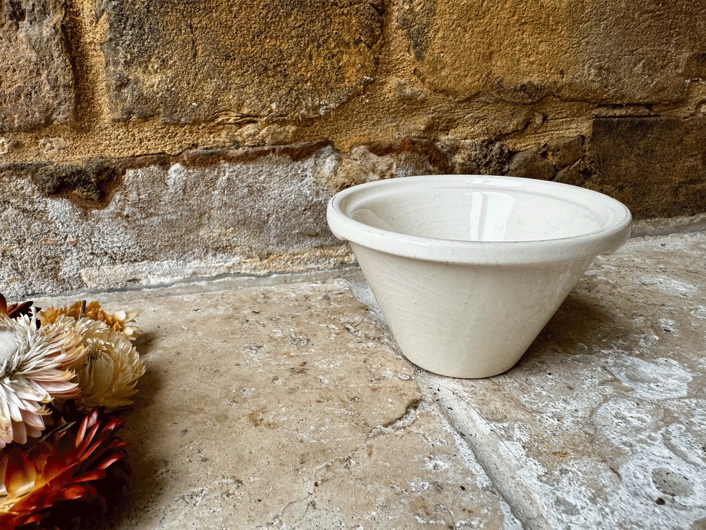 vintage french stoneware white ironstone faisselle cheese strainer drainer mould