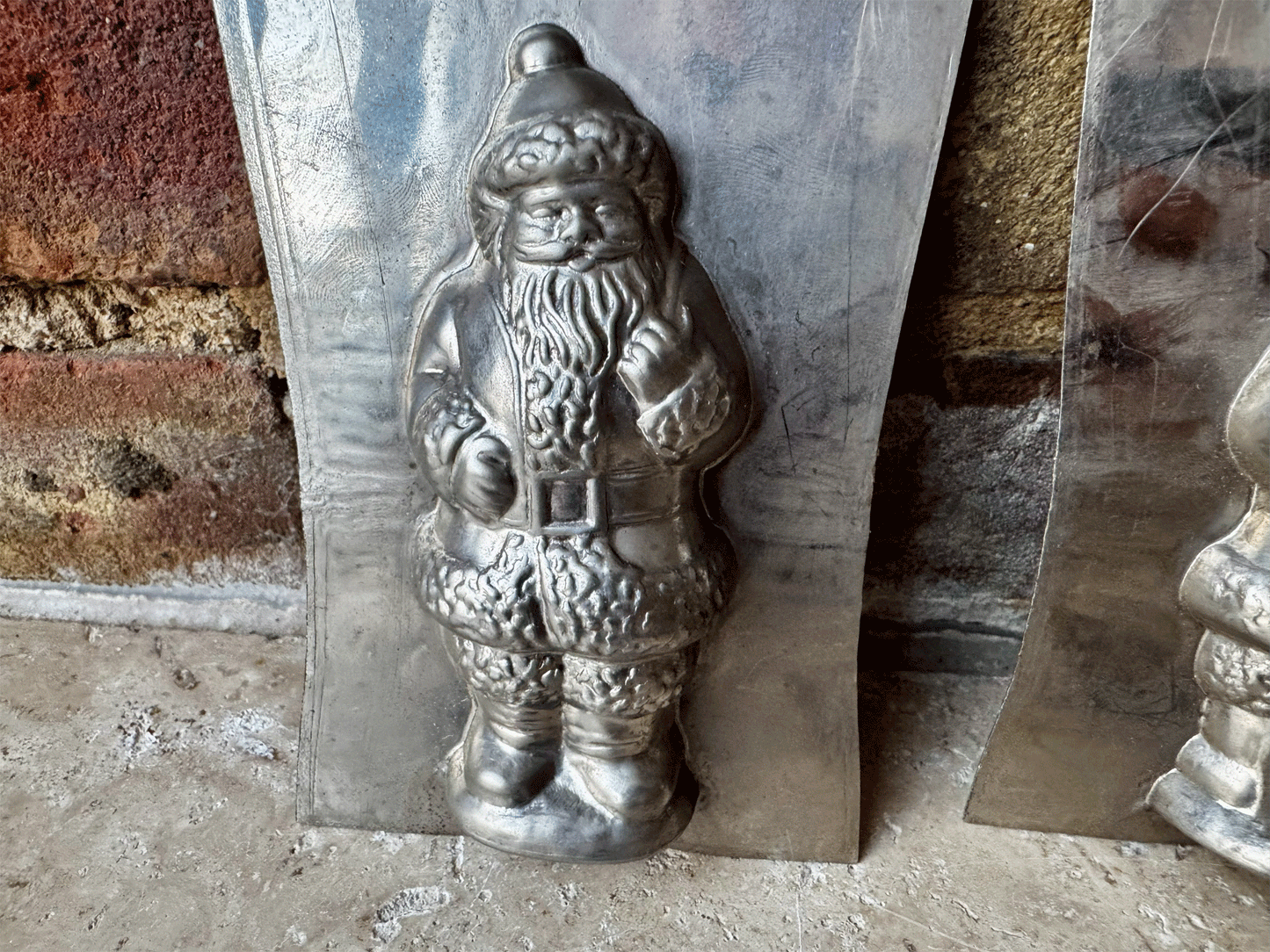 vintage german santa claus father christmas chocolate mould