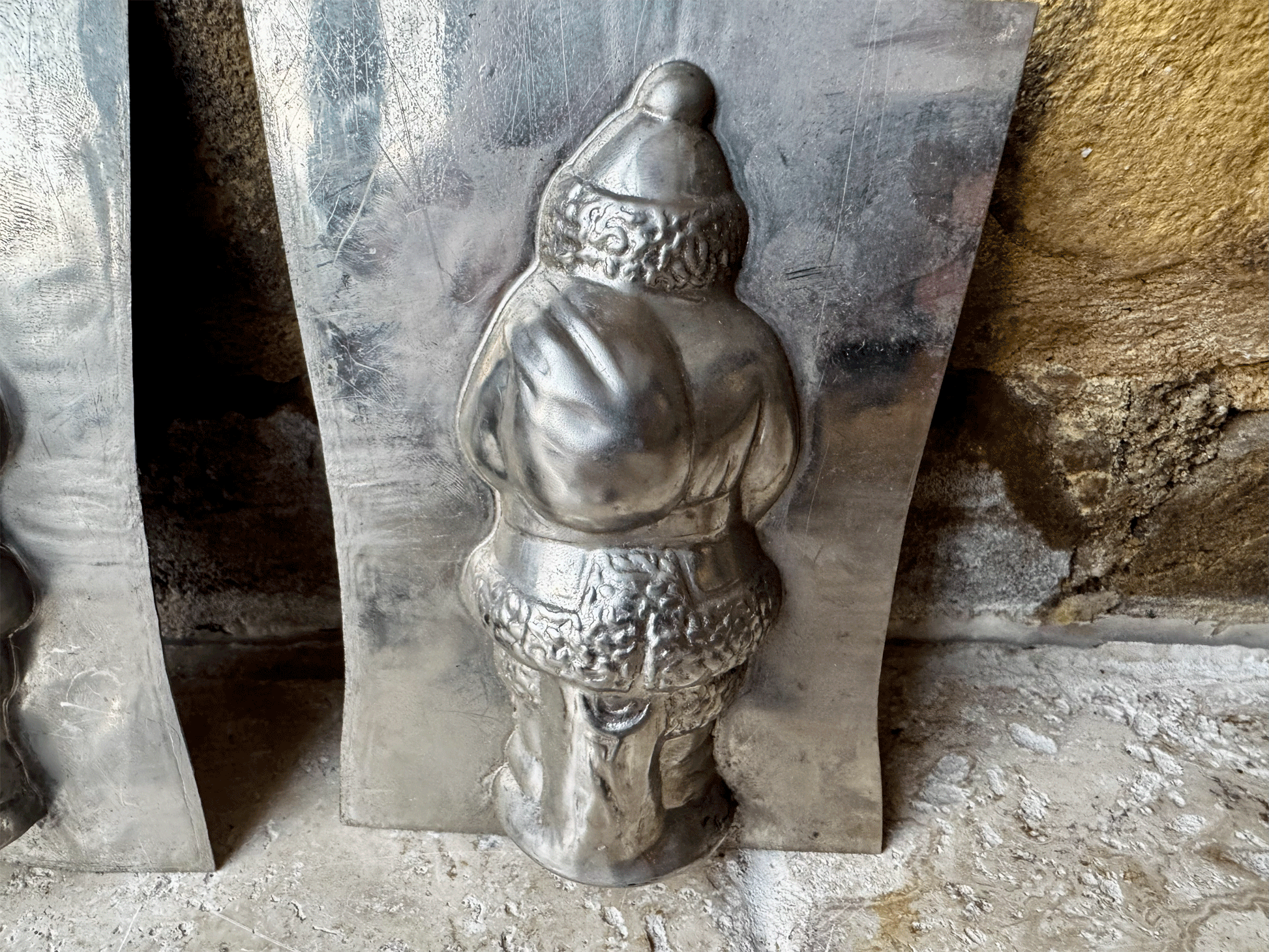 vintage german santa claus father christmas chocolate mould