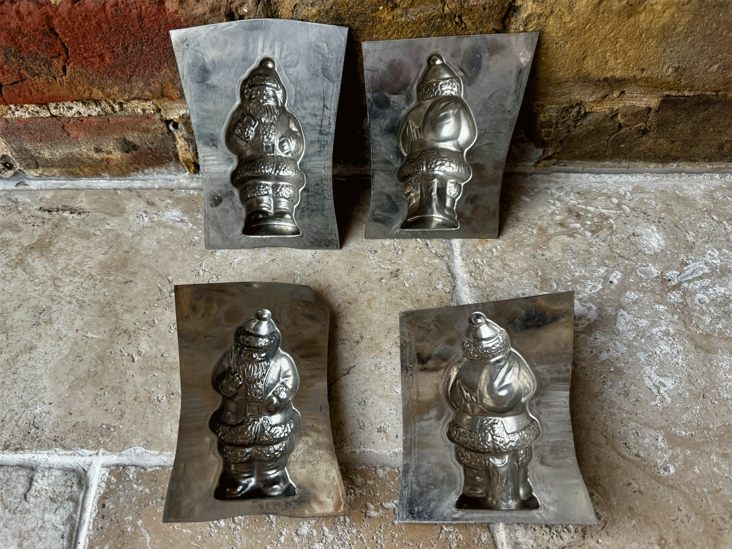 vintage german santa claus father christmas chocolate mould