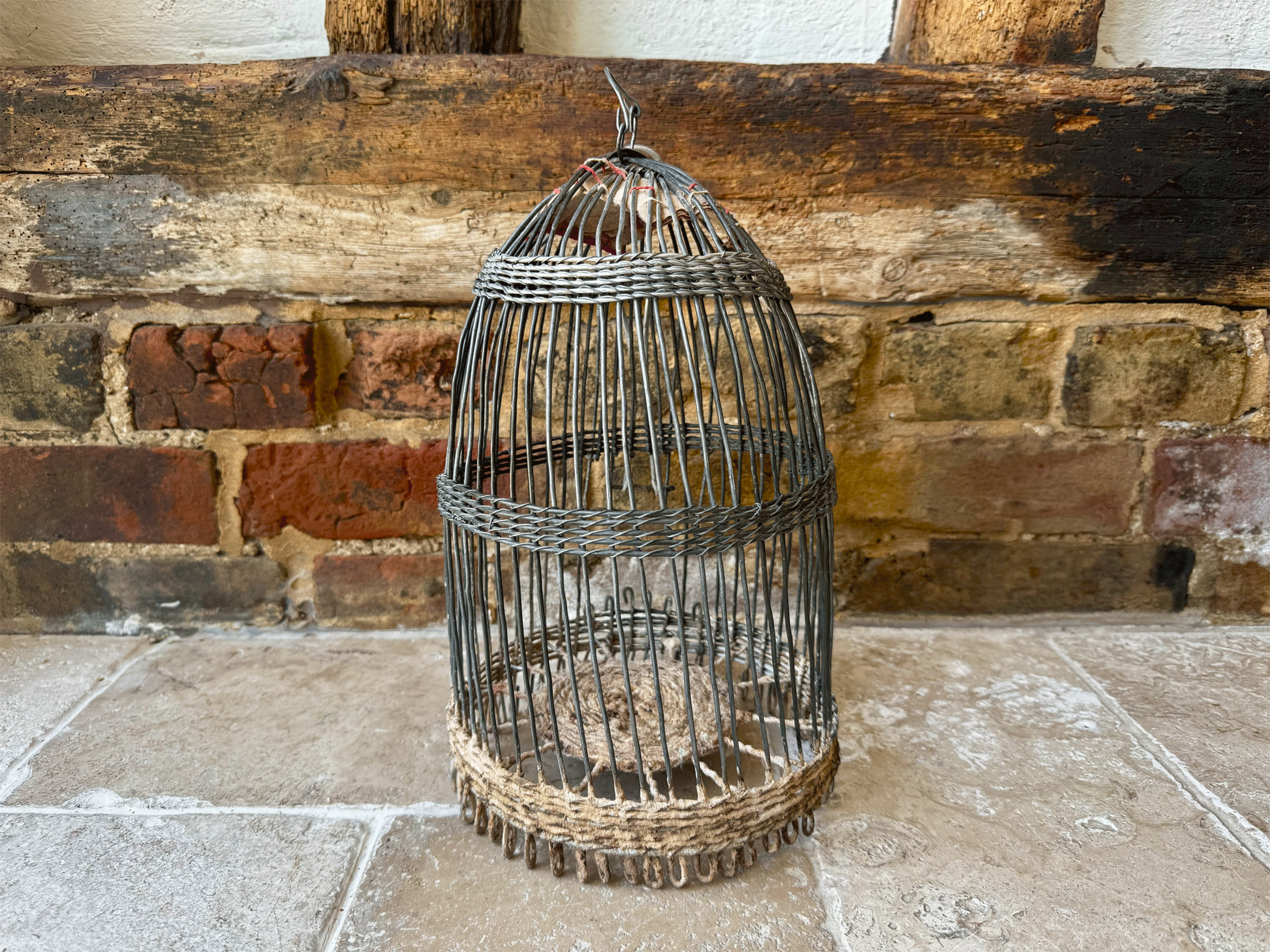 rustic country decor antique spanish wirework bird cage house