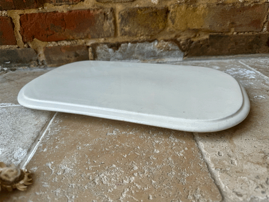 Antique Victorian Parnall & Sons White Ironstone Dairy Slab