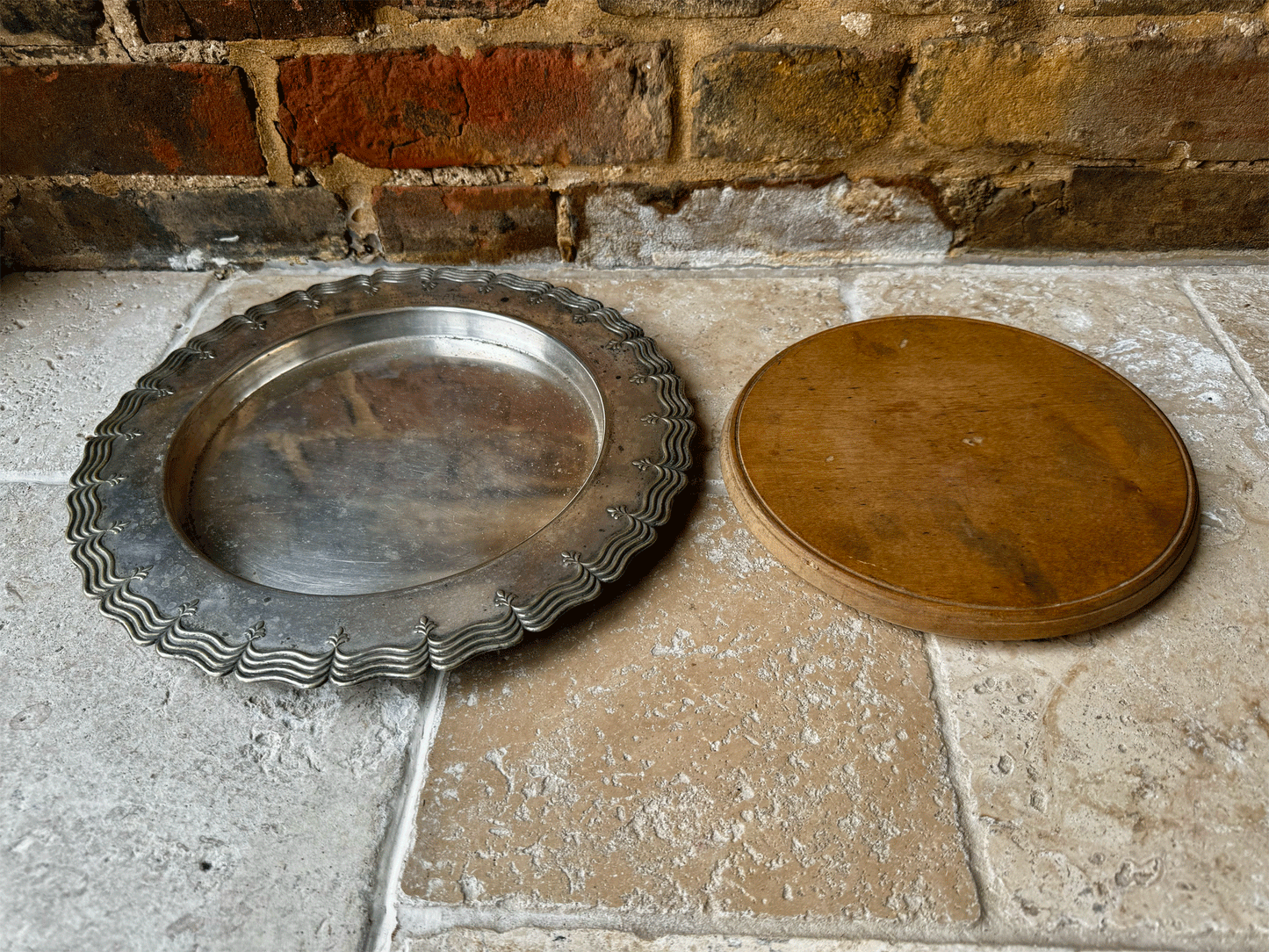 antique victorian carved sycamore english breadboard epns liner tray marriage gift inscription