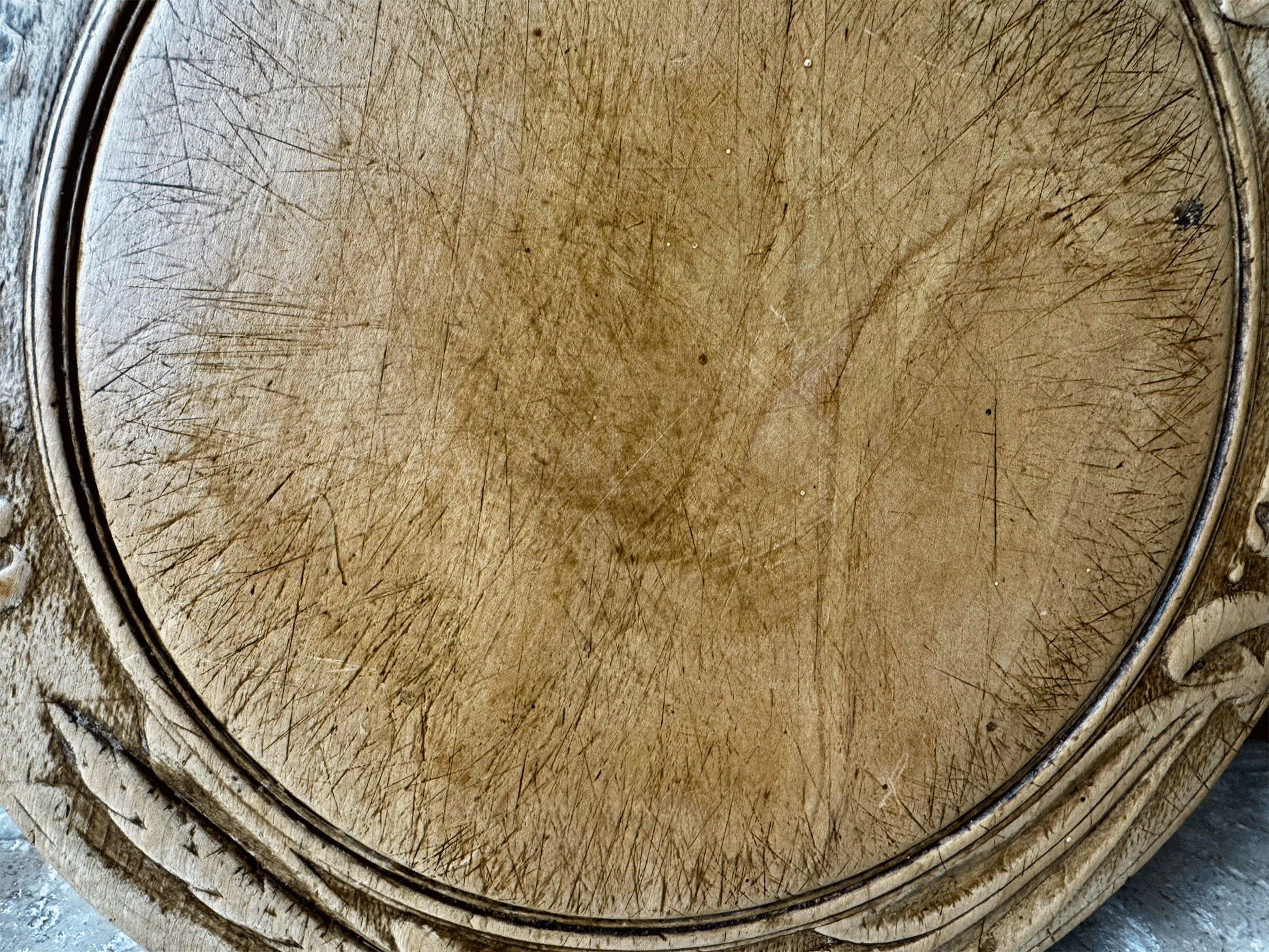 rare antique victorian carved english wooden treen breadboard give us today daily bread motto