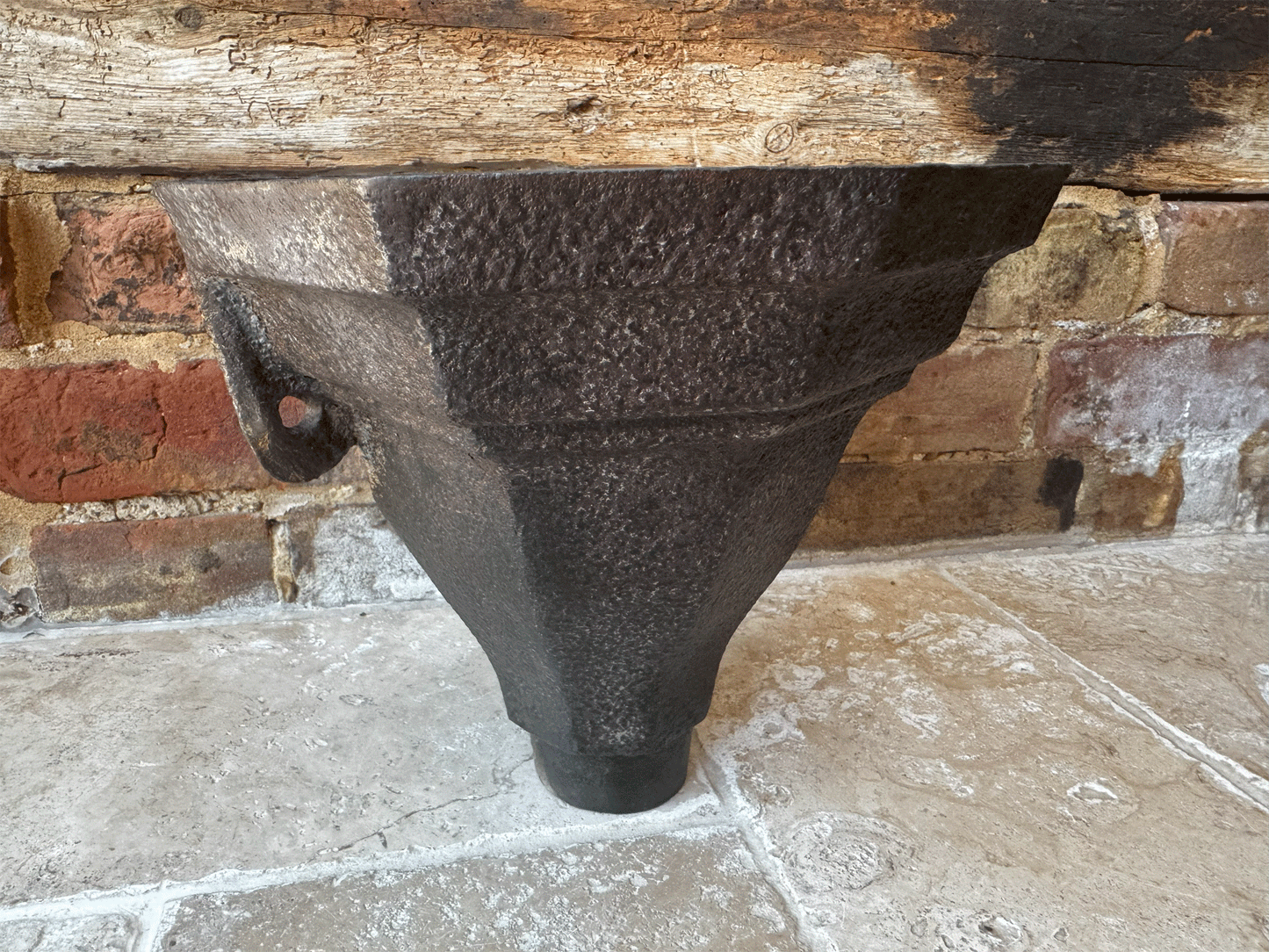 large antique victorian cast iron drain hopper rustic decor gardenalia planter