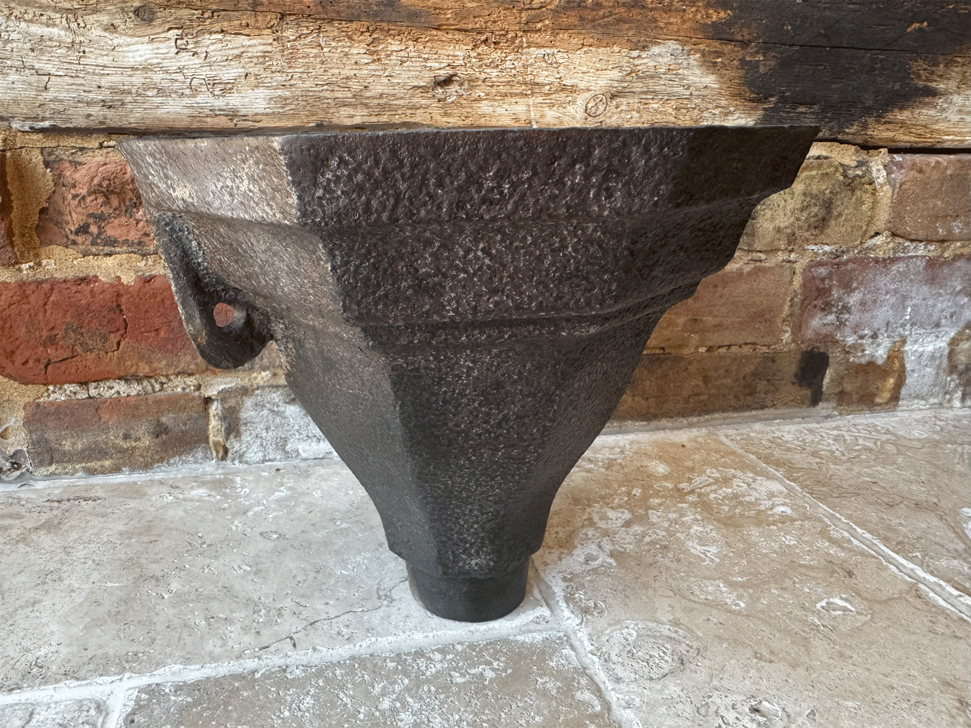 large antique victorian cast iron drain hopper rustic decor gardenalia planter