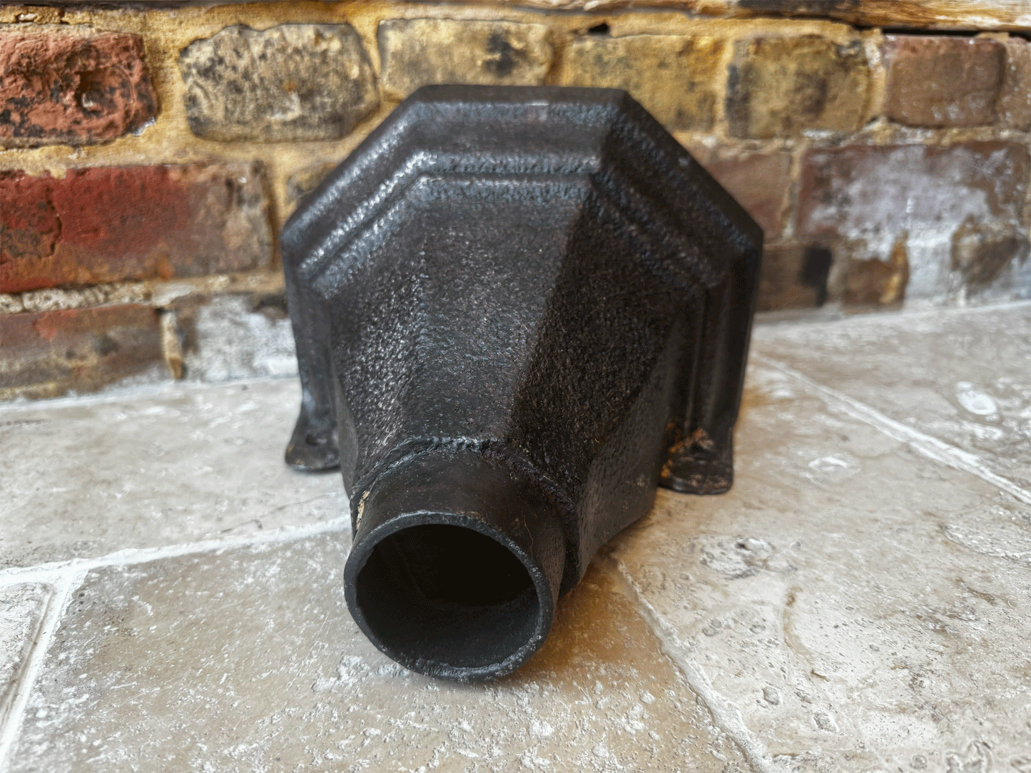 large antique victorian cast iron drain hopper rustic decor gardenalia planter