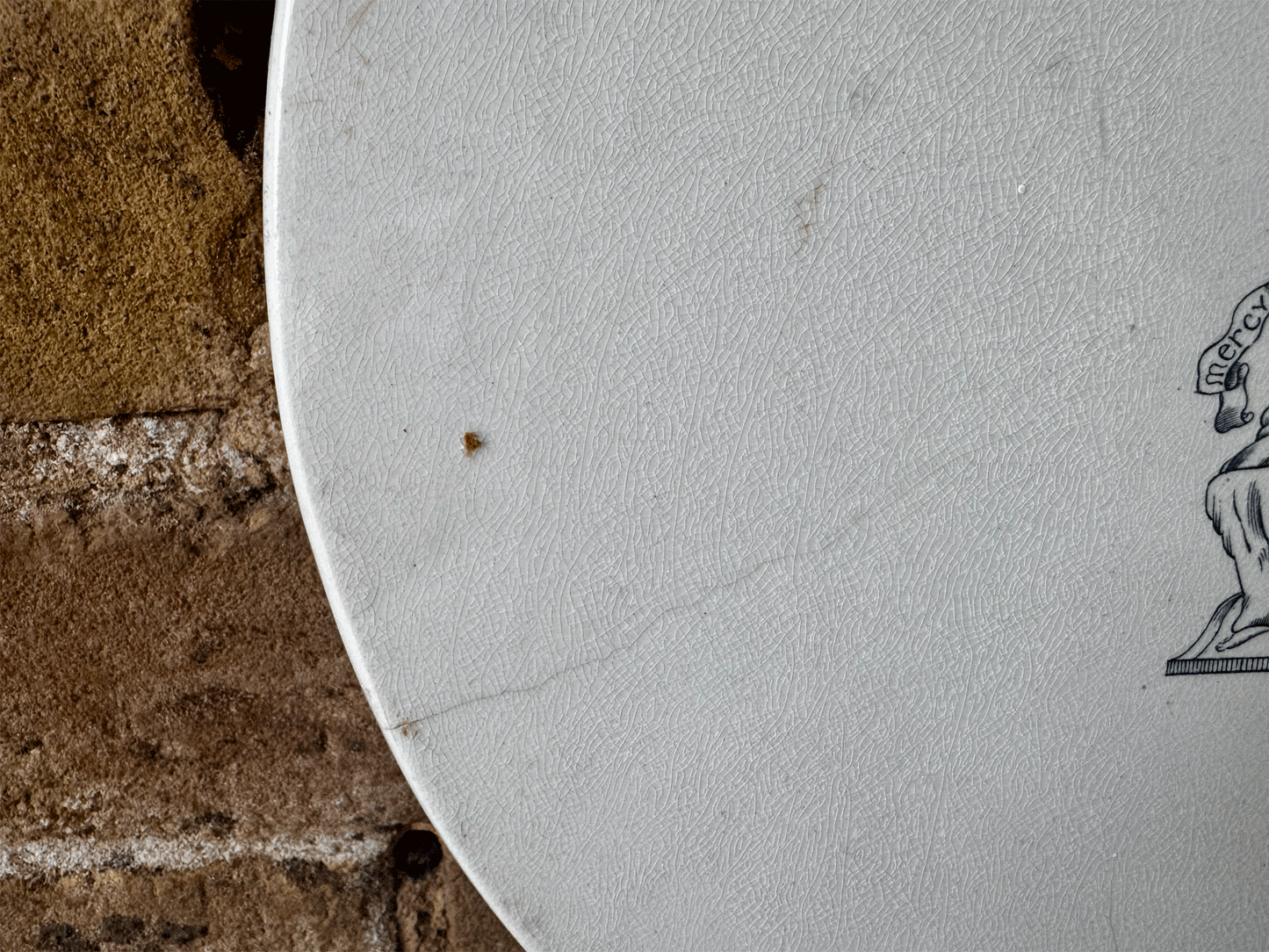 rare extra large antique victorian white ironstone scale plate advertising scottish cooperative wholesale society