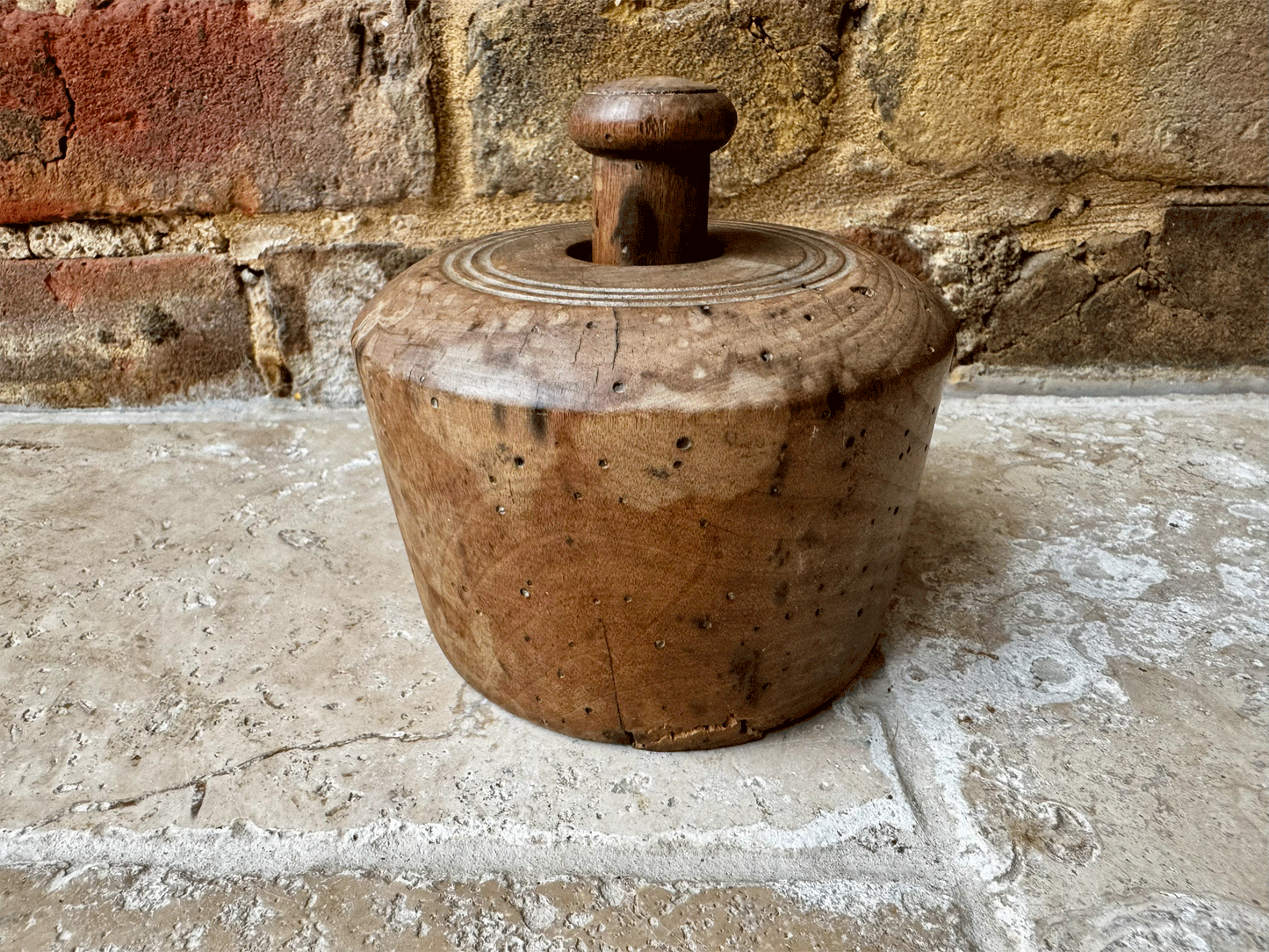 antique victorian extra large carved wooden butter stamp mould swimming swan